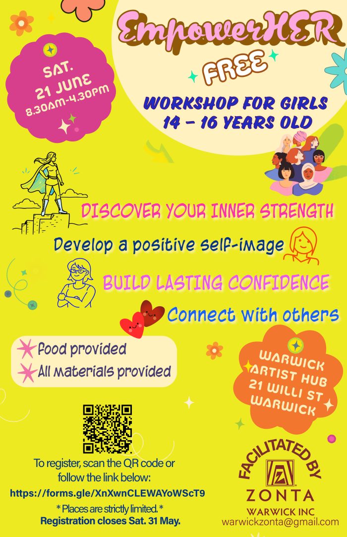 EmpowerHER workshop @ Warwick Artist Hub